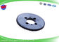 Material inoxidável Sodick EDM Peças sobressalentes S464 Rodas de engrenagem de rolamento de alimentação OD 72*7.5T